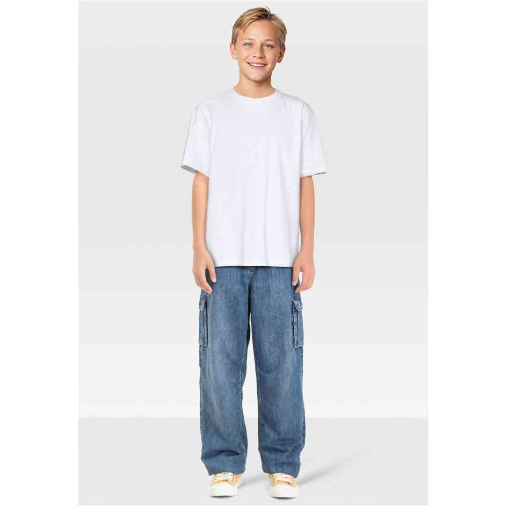 Urban Classics - Boys Tall 3 Pack Kinder Tshirt - Wit/Wit